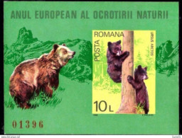 2590  Bears - Rumania Yv B 149 Imperforated -  No Gum - 10,50 (65) - Ours