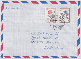 MiNr. 543 - 544 Dänemark 1973, 26. April. 100 Jahre Jütländische Gartenbaugesellschaft Brief Gelaufen In Die Schweiz - Briefe U. Dokumente