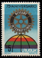 1980 Uruguay Rotary Emblem On Globe 75th Anniv #1071  ** MNH - Uruguay