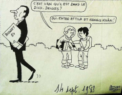► Coupure De Presse  Quotidien Le Figaro Jacques Faisant 1983   Dictionnaire Attila Gengis Khan écolier - Desde 1950