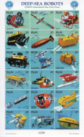 Palau 1998 - Deep-sea Robots - Sous-Marins - Large 18v Sheet Neuf/Mint/MNH - Submarines