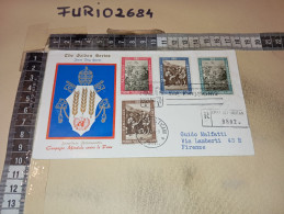 HB12550 FDC THE GOLDEN SERIES TIMBRO ANNULLO CITTA' DEL VATICANO 1963 CAMPAGNA MONDIALE CONTRO LA FAME - FDC