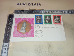 HB12551 FDC THE GOLDEN SERIES CITTA' DEL VATICANO TIMBRO ANNULLO RIAPERTURA DEL CONCILIO ECUMENICO SETTEMBRE 1963 - FDC