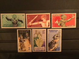 Laos 1955 Ramayana MNH SG 43-8 Mi 43-8 Yv PA14-19 - Laos