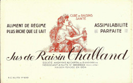 BUVARD JUS DE RAISIN CHALLAND NEGOCIANT NUITS ST GEORGES COTE D'OR 1950-1960 - Food