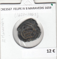 CRE3567 MONEDA ESPAÑA FELIPE V 4 MARAVEDIS BURGOS 1790 - Sonstige & Ohne Zuordnung