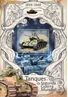 Mocambique 2013 - Tanques Da Segunda Guerra Mundial - 1v Sheet Neuf/Mint/MNH - Militaria