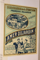 SUPER RARE !! LEVAL TRAHEGNIES ( BINCHE ) - DISTILLERIE DE LA STATION FRANCOIS DUJARDIN ( 2 DOCS - 1920 ) - 1900 – 1949