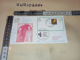 HB12585 FDC KIMCOVER TIMBRO ANNULLO CITTA' DEL VATICANO 1969 VIAGGIO PAPA PAOLO VI UGANDA - FDC