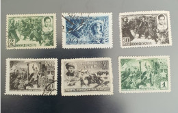 Sosviet Union (SSSR) - 1942 - War Heroes, 1st Series - Unused Stamps