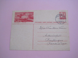 Switzerland Post Carte To Germany 1947 (2) - Gebraucht
