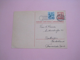 Switzerland Post Carte To Germany 1949 - Gebraucht