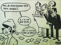 ► Coupure De Presse  Quotidien Le Figaro Jacques Faisant 1983  Sondage   Ce Que Je Dis Et Ce Que Je Fais - 1950 à Nos Jours