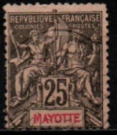 MAYOTTE 1892-9 O - Used Stamps