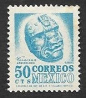SD)1950-52 MEXICO CARVED HEAD, VERACRUZ 50C SCT 863, MNH - Messico