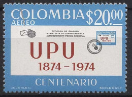 Kolumbien 1974 100 Jahre Weltpostverein (UPU) 1271 Postfrisch - Kolumbien