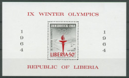 Liberia 1963 Olympische Winterspiele Innsbruck Block 28 A Postfrisch (C27439) - Liberia