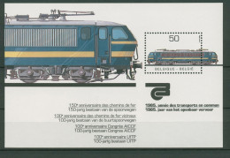 Belgien 1985 Öffentlicher Verkehr Elektrolokomotive Block 55 Postfrisch (C90047) - 1961-2001