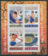 Samoa 1988 Olympische Spiele Seoul Boxen Laufen Block 44 Postfrisch (C25509) - Samoa