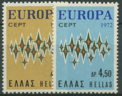 Griechenland 1972 Europa: Sterne 1106/07 Postfrisch - Unused Stamps