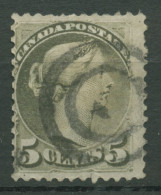 Kanada 1870 Königin Viktoria 5 Cents, 29 AA Gestempelt, Kleine Fehler - Used Stamps