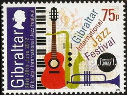 Gibraltar 2012, Jazz Festival Guitar, Saxophone, Trumpet, Keyboard 1w  MNH - Muziek