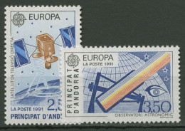 Andorra (frz.) 1991 CEPT Europäische Raumfahrt 423/24 Postfrisch - Unused Stamps