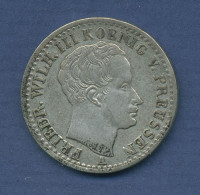 Preußen 1/6 Taler 1839 A, Friedrich Wilhelm III. J 57 Ss+/ss (m2770) - Groschen & Andere Kleinmünzen