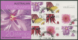 Australien 2005 Wildblumen MH 213 Gestempelt (C29637) - Markenheftchen