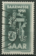 Saarland 1951 Saarmesse Saarbrücken 306 Gestempelt - Usados