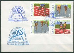 Angola 1985 30 Jahre Demostenes-de-Almeida-Clington-Lauf 735/38 FDC (X60989) - Angola