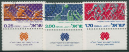 Israel 1975 Hapoel-Sportspiele 639/41 Mit Tab Gestempelt - Usati (con Tab)