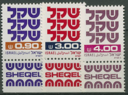 Israel 1981 Freimarken Schekel 861/63 Mit Tab Postfrisch - Nuovi (con Tab)