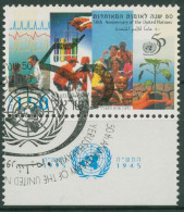 Israel 1995 50 Jahre Vereinte Nationen UNO 1327 Mit Tab Gestempelt - Gebraucht (mit Tabs)