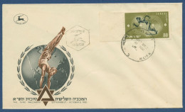 Israel 1950 Sportfest Makkablade Läufer 41 Ersttagsbrief FDC (X40523) - FDC