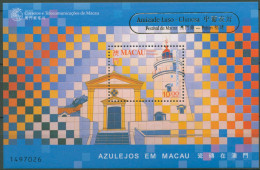Macau 1998 Azulejos In Macau Leuchtturm Block 61 I Postfrisch (C62718) - Blocks & Kleinbögen