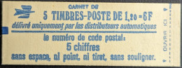 1974 C1 Conf. - Daté 4/ 20.7.78 Carnet Fermé Sabine 1.20F Rouge - Modernes : 1959-...