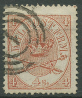 Dänemark 1864/1870 Kroninsignien 4 Skilling 13 Aa Gestempelt - Used Stamps