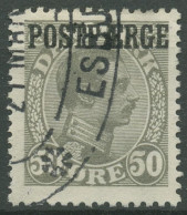 Dänemark 1922/26 Postfähre-Marke König Aufdruck Postfaerge PF 9 Gestempelt - Colis Postaux