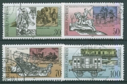 DDR 1990 Postverbindungen Postkutsche Briefbote 3354/57 Gestempelt - Gebraucht