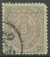 Dänemark 1870/1872 Ziffern 3 Skilling 17 I Aa Gestempelt, Zahnfehler - Used Stamps