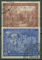 Alliierte Besetzung 1947 Leipziger Messe 941/42 II B Gestempelt Geprüft - Oblitérés