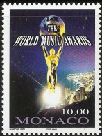 Monaco 1998 World Music Award Trophee 1 Value MNH Monte Carlo - Muziek