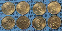 50 Pfennig Complete Set Year 1972 All Mintmarks (D,F,G,J) Jäger Nr. 424   (418 - Autres – Europe