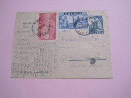 Poland Postcart To Germany 1946 - Used Stamps