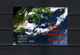 Antigua 2008 Space Research 50th Anniversary S/s MNH - Amérique Du Nord