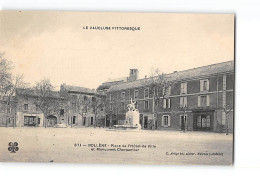 BOLLENE - Place De L'Hôtel De Ville Et Monument Charpentier - Très Bon état - Bollene