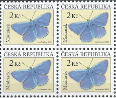** 1093 Czech Republic Blue Butterfly 2020 - Vlinders