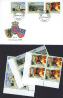 Luxembourg - Luxemburg -  FDC  2005   3  Bloc  à 4   MNH**   Série Touristique - FDC