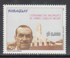 2007 Paraguay Bibolini Writer Literature Books Complete Set Of 1  MNH - Paraguay